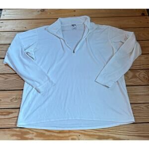 Vintage Patagonia Long Sleeve Capilene Top Size Large Men’s White 1/4 Zip